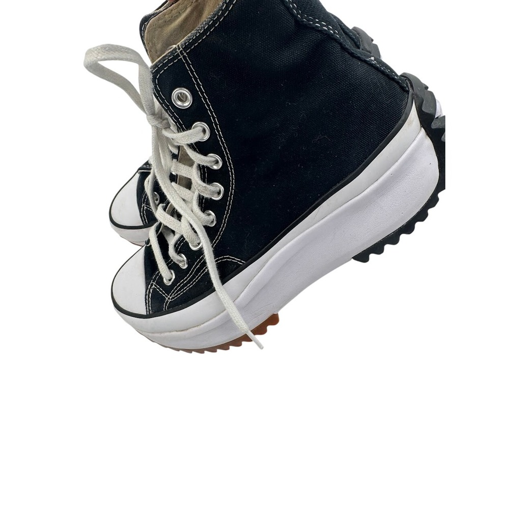 Converse Run Star Hike High Top Platform Sneakers Black White Mens 7 W 8.5 - Picture 7 of 10